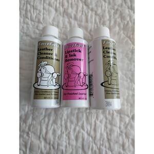 New Force Field Leather Cleaner Conditioner + Lipstick And Ink Remover Bottles